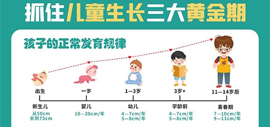 儿童生长发育的三大黄金期